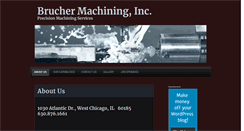 Desktop Screenshot of bruchermachining.com